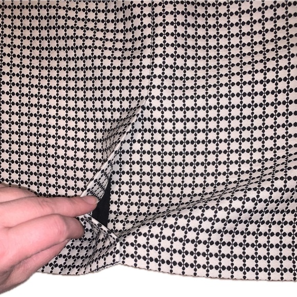 Banana Republic Black White Geometric A Line Pencil Skirt Office Business 10 - Picture 6 of 6